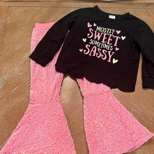 Black and Pink Sassy Outfit